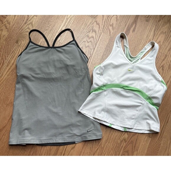 Nike Tops - Lot of 2 Nike Dri-Fit Athletic‎ Workout Tank Tops Racerback Women’s Size Large